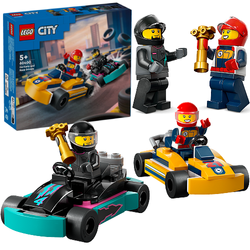 LEGO CITY GOKARTY KIEROWCY WYŚCIGOWI WYŚCIGI SAMOCHODOWE AUTA 99 EL. 60400