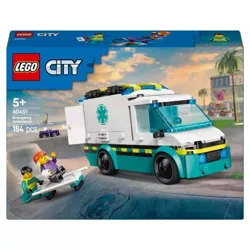 LEGO CITY KARETKA POGOTOWIA SAMOCHÓD FIGURKI LEKARZ NOSZE 184 EL. 60451