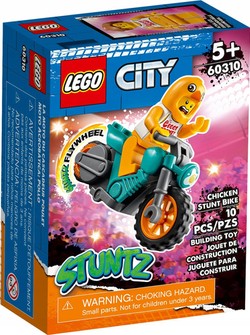 LEGO CITY MOTOCYKL KASKADERSKI Z KURCZAKIEM 60310