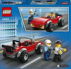 LEGO CITY MOTOCYKL POLICYJNY POŚCIG ZA SAMOCHODEM 59 KLOCKÓW 60392