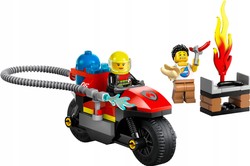 LEGO CITY MOTOCYKL STRAŻACKI RATUNKOWY GRILL 60410 KLOCKI 