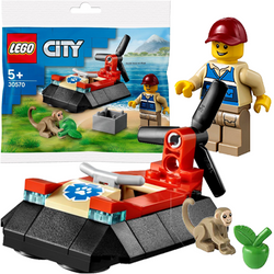 LEGO CITY PODUSZKOWIEC RATOWNIKÓW DZIKICH ZWIERZĄT MAŁPKA 30570 SASZETKA