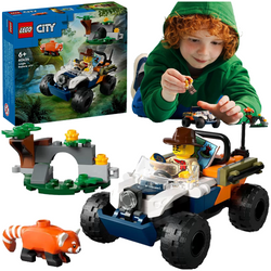 LEGO CITY QUAD BADACZA DŻUNGLI POJAZD FIGURKI AKCESORIA 92 ELEMENTY 60424