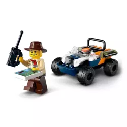 LEGO CITY QUAD BADACZA DŻUNGLI POJAZD FIGURKI AKCESORIA 92 ELEMENTY 60424