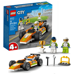 LEGO CITY SAMOCHÓD WYŚCIGOWY BOLID AUTKO FIGURKI KIEROWCA MECHANIK 60322