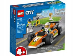 LEGO CITY SAMOCHÓD WYŚCIGOWY BOLID AUTKO FIGURKI KIEROWCA MECHANIK 60322