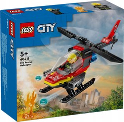 LEGO CITY STRAŻACKI HELIKOPTER RATUNKOWY STRAŻAK 60411 KLOCKI 