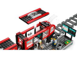 LEGO CITY TRAMWAJ MIEJSKI ZE STACJĄ POCIĄG KOLEJKA PRZYSTANEK 60423