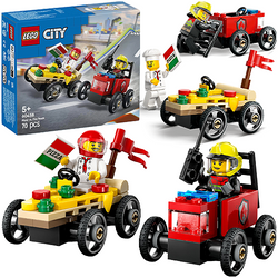 LEGO CITY ZESTAW WYŚCIGÓWEK PIZZA KONTRA WÓZ STRAŻACKI 70 ELEMENTÓW 60458