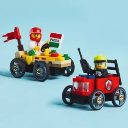 LEGO CITY ZESTAW WYŚCIGÓWEK PIZZA KONTRA WÓZ STRAŻACKI 70 ELEMENTÓW 60458