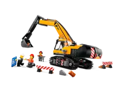 LEGO CITY ŻÓŁTA KOPARKA POJAZD BUDOWLANY OBRACANA KABINA 633 EL. 60420