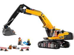 LEGO CITY ŻÓŁTA KOPARKA POJAZD BUDOWLANY OBRACANA KABINA 633 EL. 60420