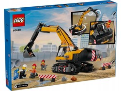 LEGO CITY ŻÓŁTA KOPARKA POJAZD BUDOWLANY OBRACANA KABINA 633 EL. 60420