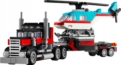 LEGO CREATOR 3W1 CIĘŻARÓWKA Z PLATFORMĄ I HELIKOPTEREM AUTO CYSTERNA 31146