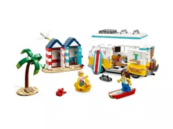 LEGO CREATOR 3W1 KAMPER NA PLAŻY DOMEK LODZIARNIA AUTKO KLOCKI 31138