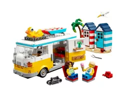 LEGO CREATOR 3W1 KAMPER NA PLAŻY DOMEK LODZIARNIA AUTKO KLOCKI 31138