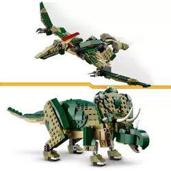 LEGO CREATOR 3W1 TYRANOZAUR DINOZAURY PTERODAKTYL TRICERATOPS KLOCKI 31151