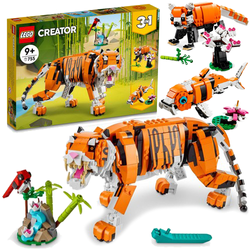 LEGO CREATOR 3w1 MAJESTATYCZNY TYGRYS RYBKA PANDA CZERWONA KLOCKI 31129