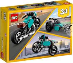 LEGO CREATOR 3w1 MOTOCYKL VINTAGE ŚCIGACZ DRAGSTER CHOPPER 128 EL. 31135