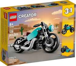 LEGO CREATOR 3w1 MOTOCYKL VINTAGE ŚCIGACZ DRAGSTER CHOPPER 128 EL. 31135