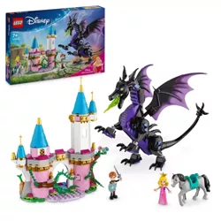 LEGO DISNEY PRINCESS DIABOLINA JAKO SMOK ZAMEK FIGURKI 583 EL. 43240