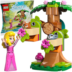 LEGO DISNEY PRINCESS LEŚNY PLAC ZABAW AURORY FIGURKI 60 EL. SASZETKA 30671