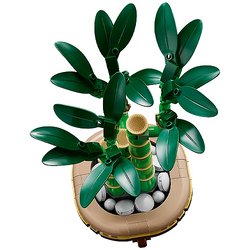 LEGO DRACENA SANDERA BOTANICALS BAMBUS + OZDOBA W KSZTAŁCIE SERCA + 2xTORBA