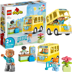 LEGO DUPLO AUTOBUS SZKOLNY PRZEJAŻDŻKA SAMOCHÓD KLOCKI 10988 OTWIERANY DACH