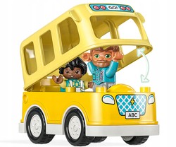 LEGO DUPLO AUTOBUS SZKOLNY PRZEJAŻDŻKA SAMOCHÓD KLOCKI 10988 OTWIERANY DACH