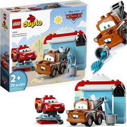 LEGO DUPLO CARS ZYGZAK MCQUEEN ZŁOMEK MYJNIA AUTA 10996 SAMOCHODY