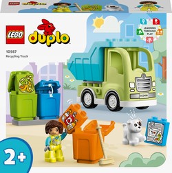 LEGO DUPLO CIĘŻARÓWKA RECYKLINGOWA ŚMIECIARKA KLOCKI SAMOCHÓD AUTO 10987