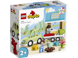 LEGO DUPLO DOM RODZINNY NA KÓŁKACH SAMOCHÓD Z PRZYCZEPĄ 31EL. 10986