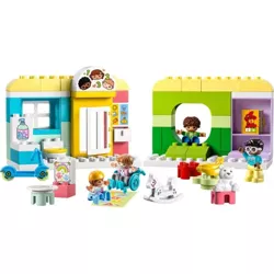 LEGO DUPLO DZIEŃ Z ŻYCIA W ŻŁOBKU PRZEDSZKOLE DUŻE KLOCKI 67 EL. 10992