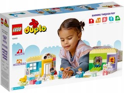 LEGO DUPLO DZIEŃ Z ŻYCIA W ŻŁOBKU PRZEDSZKOLE DUŻE KLOCKI 67 EL. 10992