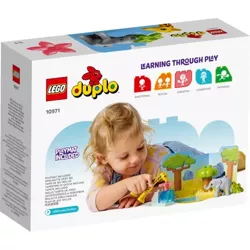 LEGO DUPLO DZIKIE ZWIERZĘTA AFRYKI ŻYRAFA SŁOŃ DUŻE KLOCKI 10971