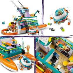 LEGO FRIENDS MORSKA ŁÓDŹ RATUNKOWA STATEK JACHT KATAMARAN OCEAN 41734