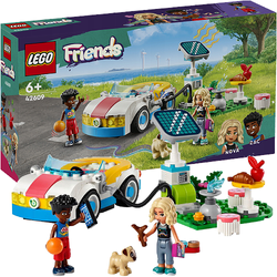 LEGO FRIENDS SAMOCHÓD ELEKTRYCZNY I STACJA ŁADUJĄCA AKCESORIA FIGURKI 42609