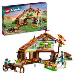 LEGO FRIENDS SKAJNIA Z KOŃMI AUTUMN BRYCZKA PRZESZKODY 41735