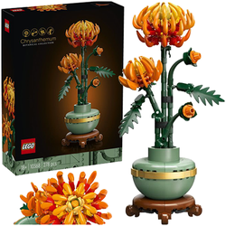 LEGO ICONS CHRYZANTEMA W DONICZCE KWIAT BOTANICAL KLOCKI 278 EL. 10368