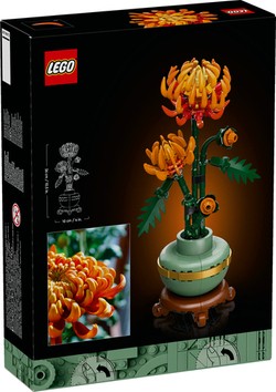 LEGO ICONS CHRYZANTEMA W DONICZCE KWIAT BOTANICAL KLOCKI 278 EL. 10368