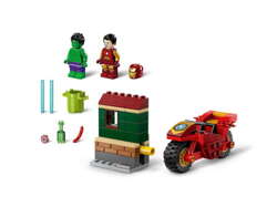 LEGO MARVEL IRON MAN Z MOTOCYKLEM I HULK AVENGERS TONY STARK 68 EL. 76287