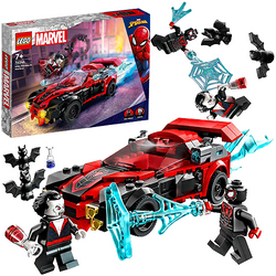 LEGO MARVEL SPIDERMAN MILES MORALES KONTRA MORBIUS SAMOCHÓD FIGURKI 76244