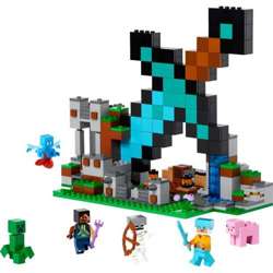 LEGO MINECRAFT BASTION MIECZA DIAMENTOWY CREEPER SZKIELET KLOCKI 21244