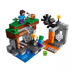 LEGO MINECRAFT OPUSZCZONA KOPALNIA FIGURKI STEVE ZOMBIE 248 ELEMENTÓW 21166