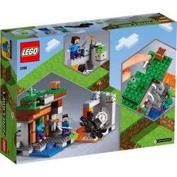 LEGO MINECRAFT OPUSZCZONA KOPALNIA FIGURKI STEVE ZOMBIE 248 ELEMENTÓW 21166