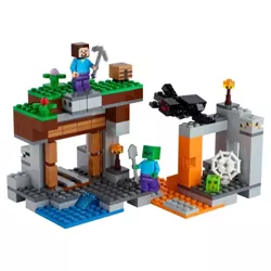 LEGO MINECRAFT OPUSZCZONA KOPALNIA FIGURKI STEVE ZOMBIE 248 ELEMENTÓW 21166