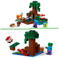 LEGO MINECRAFT PRZYGODA NA MOKRADŁACH ALEX ZOMBIE 65 ELEMENTÓW 21240