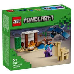 LEGO MINECRAFT PUSTYNNA WYPRAWA STEVE'A FIGURKI LATAJĄCY FANTOM 75EL. 21251