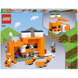 LEGO MINECRAFT SIEDLISKO LISÓW FIGURKI DOMEK ZOMBIE MIECZ 193 EL. 21178