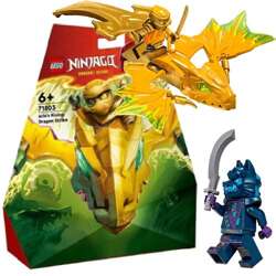 LEGO NINJAGO ATAK POWSTAJĄCEGO SMOKA ARINA ŻÓŁTY SMOK FIGURKA 71803 KLOCKI 